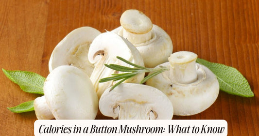 calories in a button mushroom