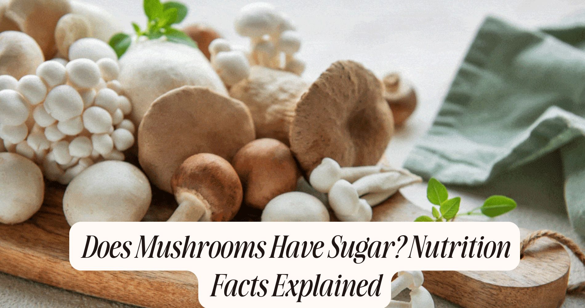 does mushrooms have sugar
